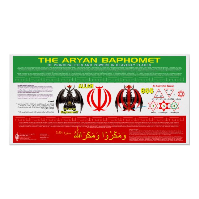 Aryan Baphomet Poster (Front)