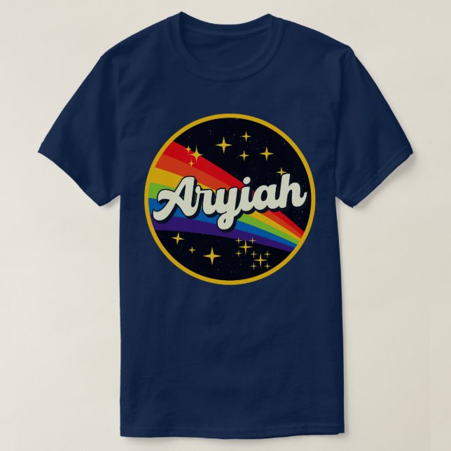 Aryiah Rainbow In Space Vintage Style T-Shirt (Design Front)