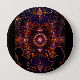 As Above, So Below 10 Cm Round Badge