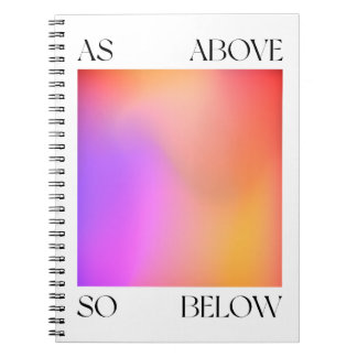 As above so below aura art notebook