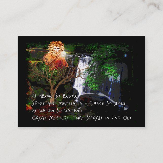 As Above So Below Business Card (Front)