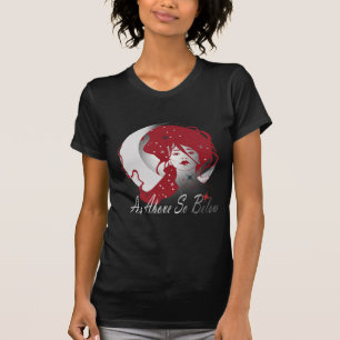 As Above So Below Celestial Witch Wisdom T-Shirt
