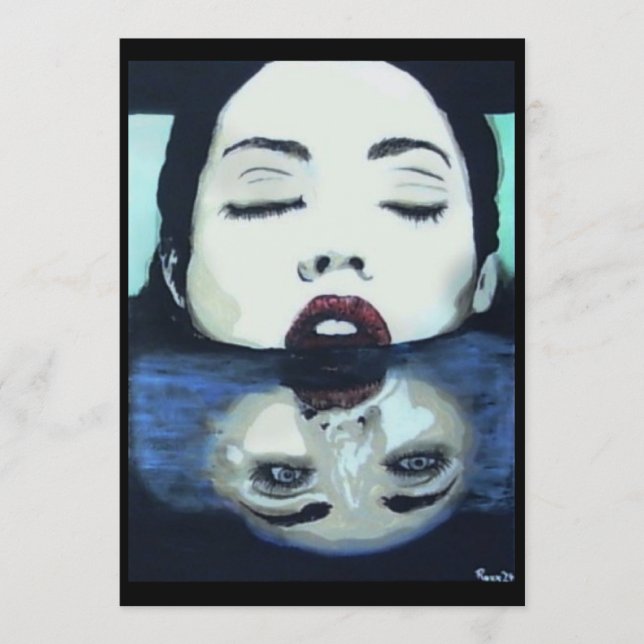 ‘As Above, So Below’ Painting on a Small-Scale Pri Invitation (Front)