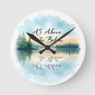 As Above So Below Round Clock