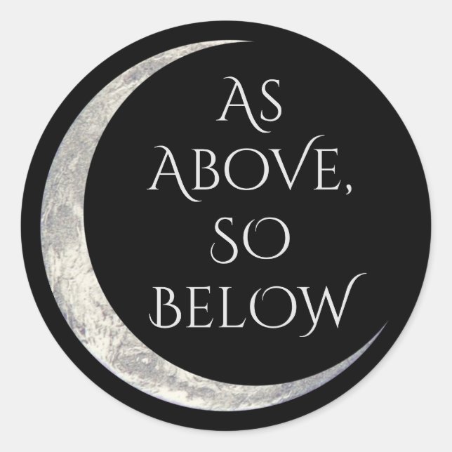As Above So Below sticker (Front)