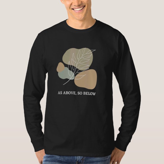 As Above So Below Witchcraft Witch Abstract Aesthe T-Shirt (Front)