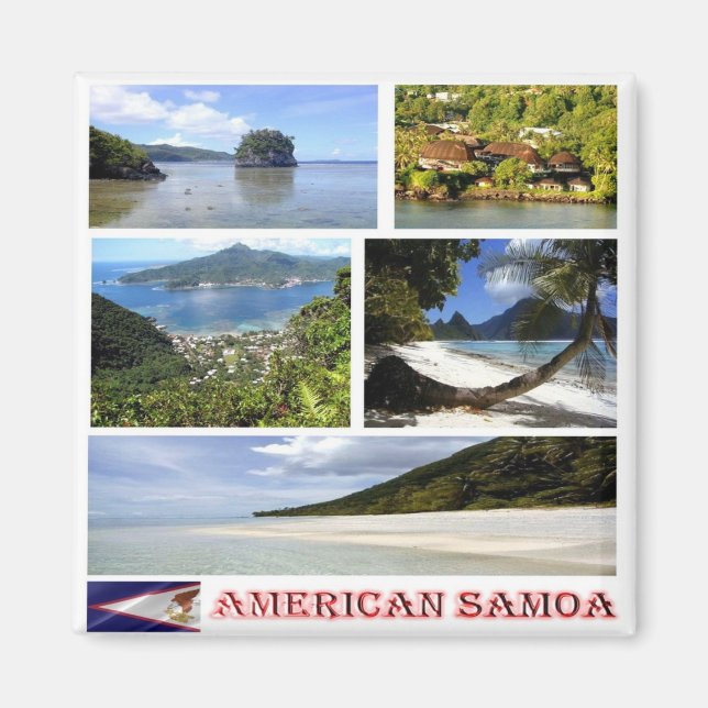 AS - American Samoa - Collage Magnet (Front)