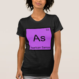 As - American Samoa Funny Chemistry Element Symbol T-Shirt