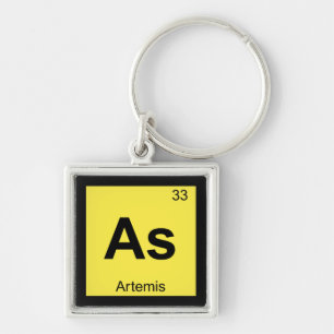 As - Artemis Goddess Chemistry Periodic Table Key Ring