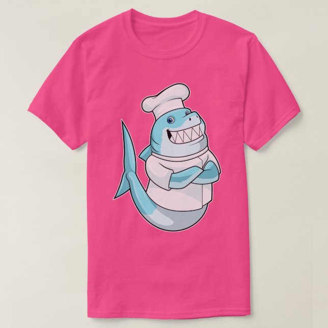 as Chef with Cooking apron T-Shirt (Design Front)