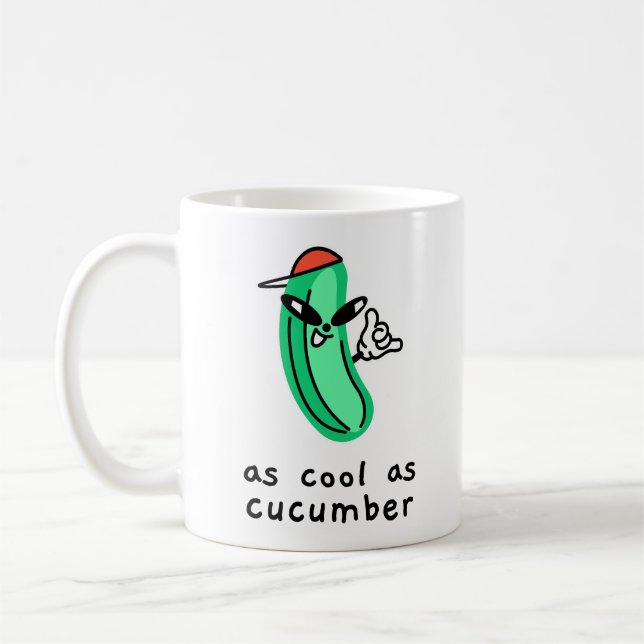 As Cool As Cucumber – Classic Mug  (Left)