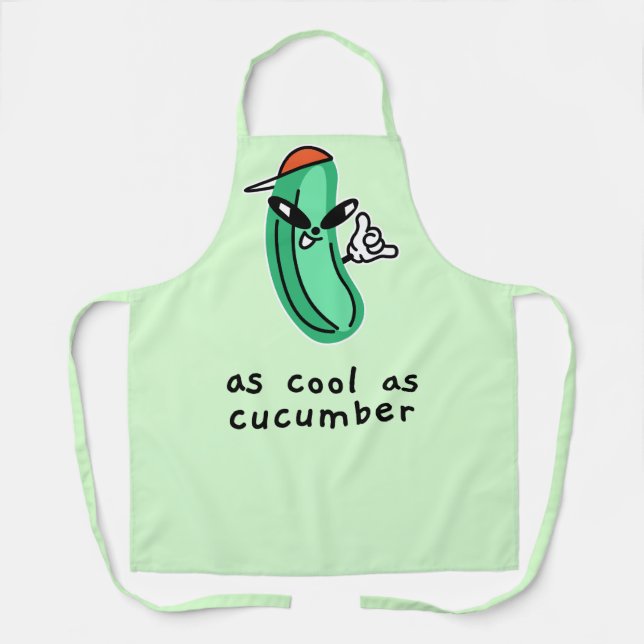 As Cool As Cucumber – Kitchen Apron (Front)