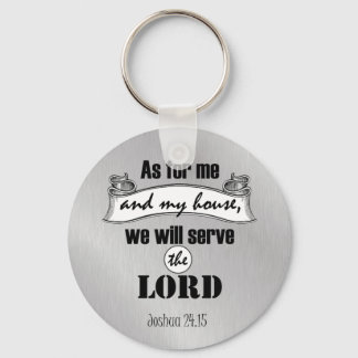 As for Me and My House Bible Verse Key Ring