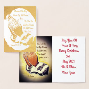 "As For Me and My House Foil Card