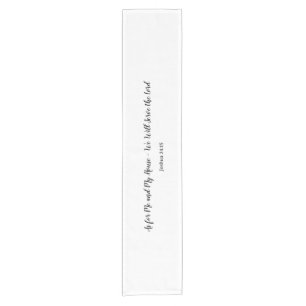 "As for Me and My House - Joshua 24:15 Bible verse Short Table Runner
