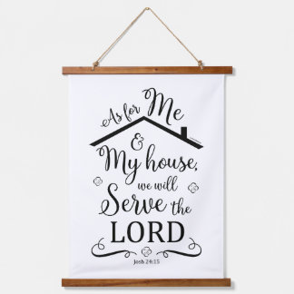 "As for me and My House" Joshua 24:15  Hanging Tapestry