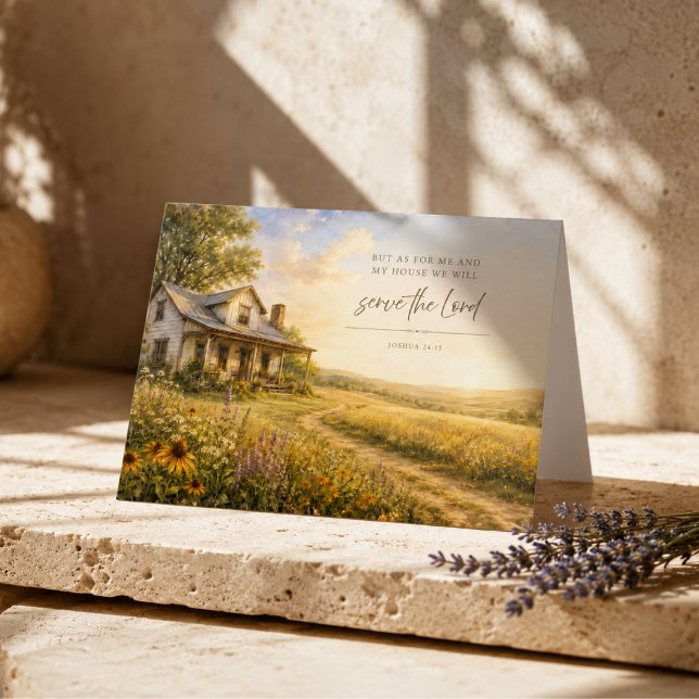 As for Me and My House | Joshua 24:15 Scripture Card (Creator Uploaded)