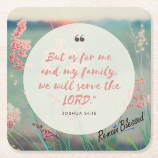 As For Me and My House Square Paper Coaster