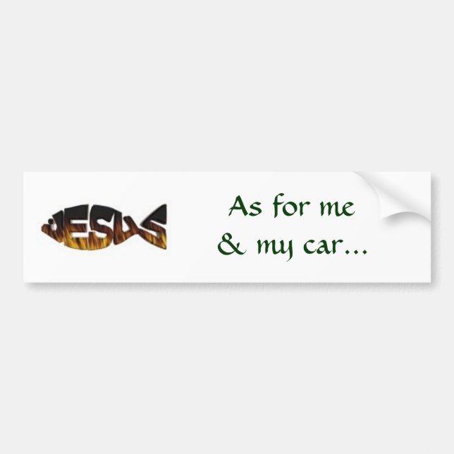 As for me& my car... bumper sticker (Front)