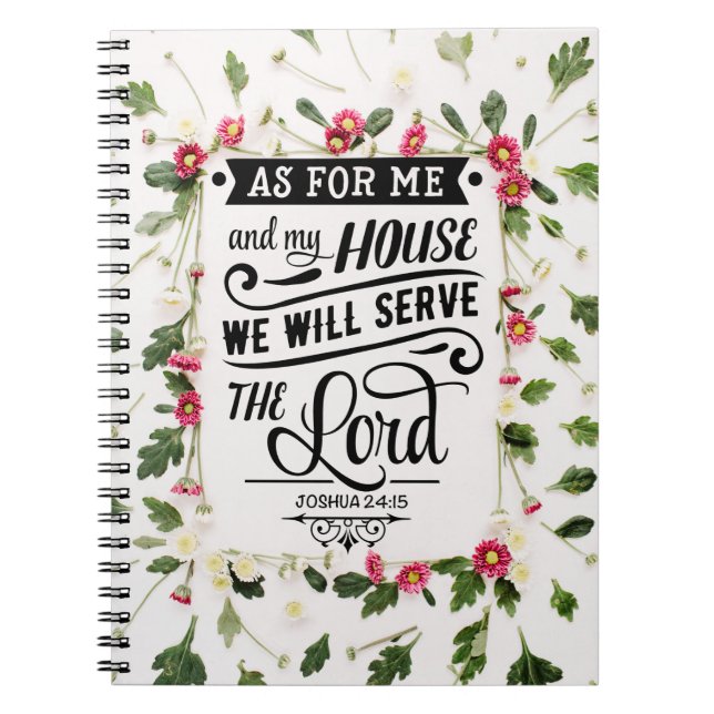 As For Me & My House Notebook (Front)