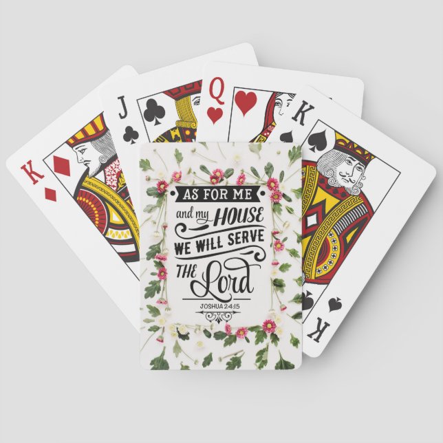 As For Me & My House Playing Cards (Back)