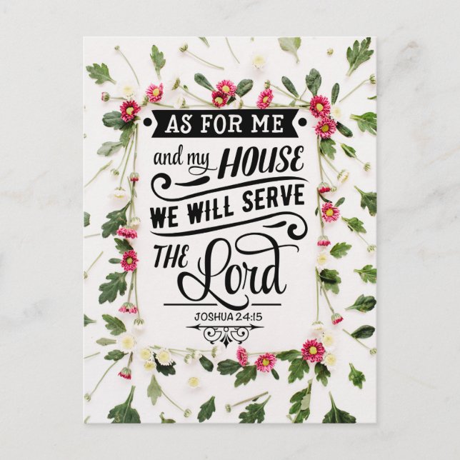 As For Me & My House Postcard (Front)