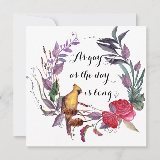 As Gay as the Day is Long Card (Front)