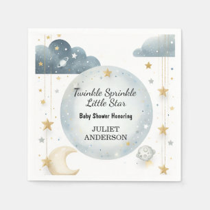 As Glitter Twinkle Twinkle Little Star Baby Shower Napkin