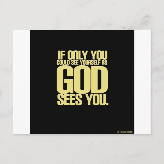 As God Sees You Postcard (Front)