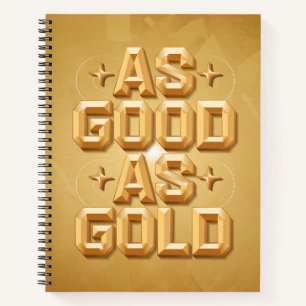 As Good As Gold Bullet Notebook
