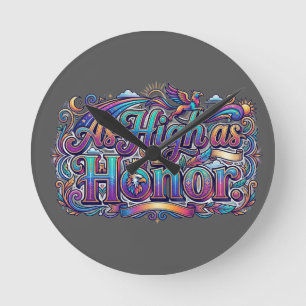 As High as Honour, t-shirt Round Clock