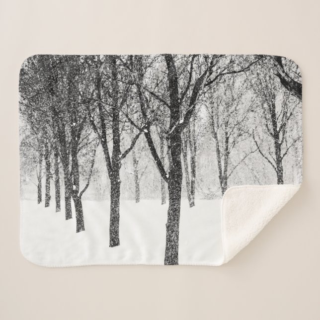 as I side with trees Sherpa Blanket (Front (Horizontal))