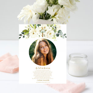 As I sit in heaven Photo Funeral Welcome Sign