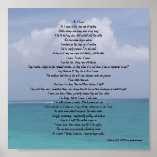 As I Swim Poster