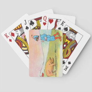 As I Went to Bonner I Met a Pig - Nursery Rhyme Playing Cards