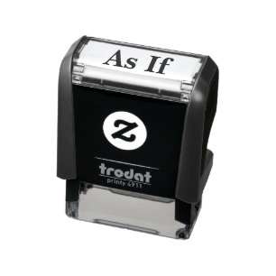 AS IF insert eye roll Self-inking Stamp