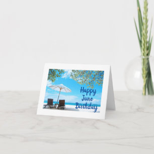 **AS NICE AS A DAY AT THE BEACH**  JUNE BIRTHDAY CARD