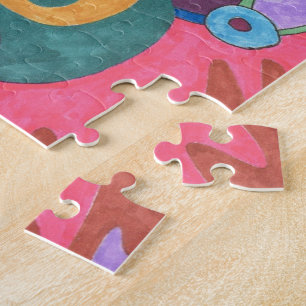 "As One" Abstract Art Poster Jigsaw Puzzle