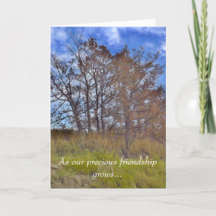 "As Our Precious Friendship Grows" Greeting Card
