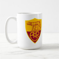 AS Roma Shield Vinyl Sticker – Maroon & Gold Footb