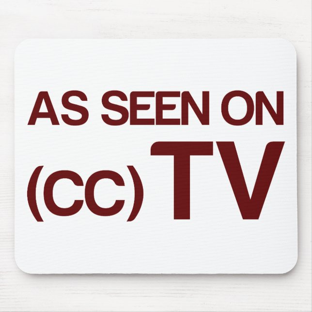 As Seen On CCTV Mouse Mat (Front)
