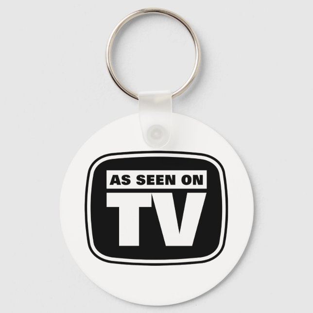 As Seen on TV - Black and White Key Ring (Front)