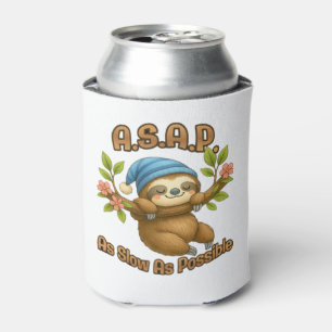 As Slow As Possible - Cute Sloth ASAP Classic T-Sh Can Cooler