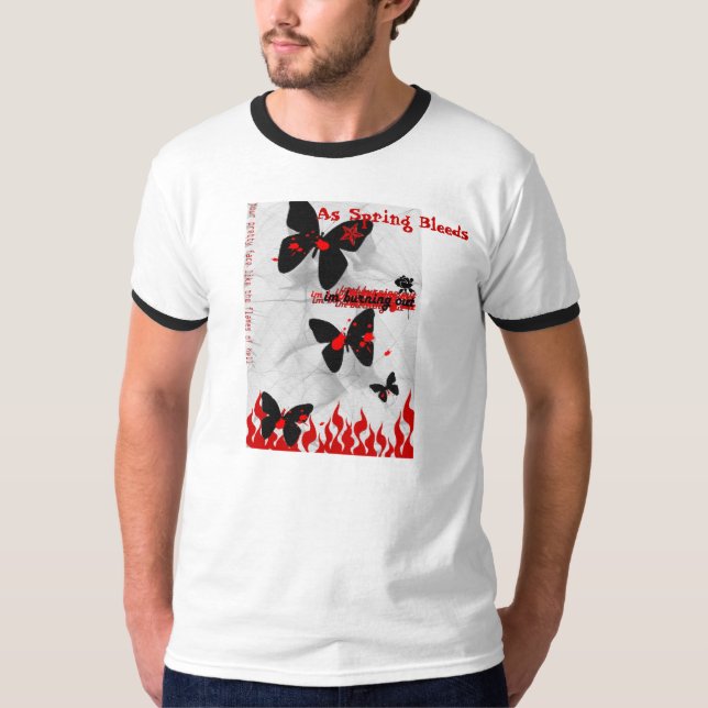 As Spring Bleeds guys ringer tee (Front)