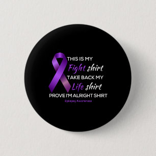 As Tees Epilepsy Awareness This Is My Fight Life A 6 Cm Round Badge