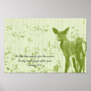 As The Deer Pants for the Water Psalm Poster