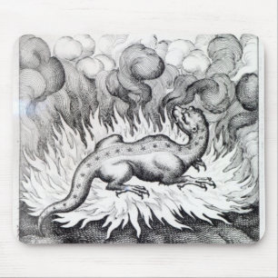 As the Salamander lives in fire Mouse Mat