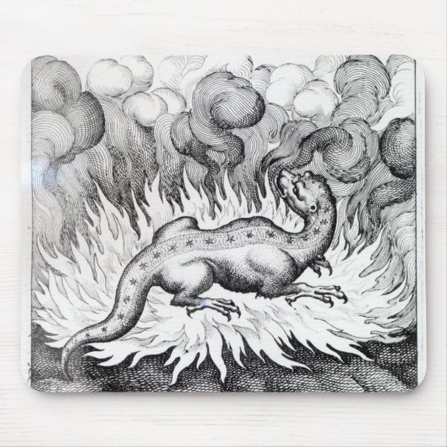 As the Salamander lives in fire Mouse Mat (Front)
