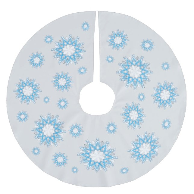 As The Snow Flies Brushed Polyester Tree Skirt (Front)