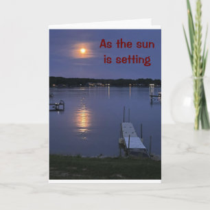 AS THE SUN IS SETTING ANNIVERSARY WIFE OR HUSBAND CARD